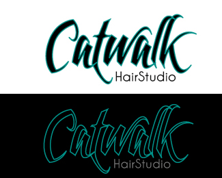 Logo Design entry 494793 submitted by iDigital to the Logo Design for CatWalk Hair Studio /catwalkbcs.com run by Catwalk09