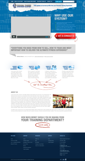 Web Design Entry 497193 submitted by Dan to the contest for Personal Training Department Blueprint run by DinoNick