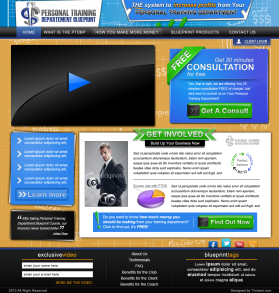 Web Design entry 497203 submitted by Dan to the Web Design for Personal Training Department Blueprint run by DinoNick