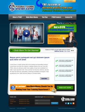 Web Design entry 497207 submitted by Dan to the Web Design for Personal Training Department Blueprint run by DinoNick