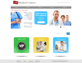 Web Design entry 499212 submitted by astraldemon to the Web Design for VIP Medical Centers run by doctorkev