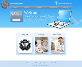 Web Design entry 499215 submitted by RapidCoreART to the Web Design for VIP Medical Centers run by doctorkev
