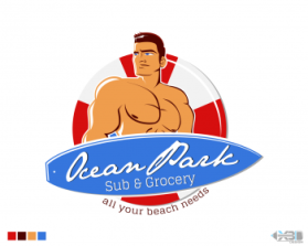Logo Design entry 502496 submitted by Wolf Hounds Rule to the Logo Design for Ocean Park Sub & Grocery run by quilts