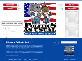 Web Design entry 505428 submitted by astraldemon to the Web Design for Politics As Usual run by donald88