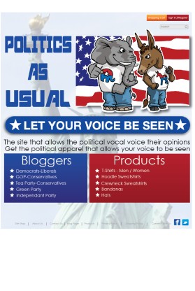 Web Design entry 505430 submitted by Vapaus000 to the Web Design for Politics As Usual run by donald88