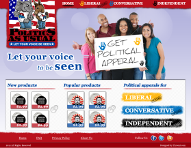 Web Design entry 505431 submitted by Vapaus000 to the Web Design for Politics As Usual run by donald88