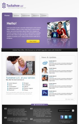 Web Design entry 508480 submitted by Vapaus000 to the Web Design for Tuckahoe LLC run by krock18