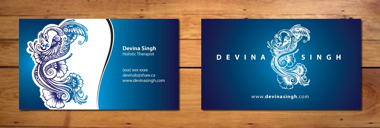 Business Card & Stationery Design entry 519222 submitted by nerdcreatives to the Business Card & Stationery Design for DevinaSingh.com run by DevinaB