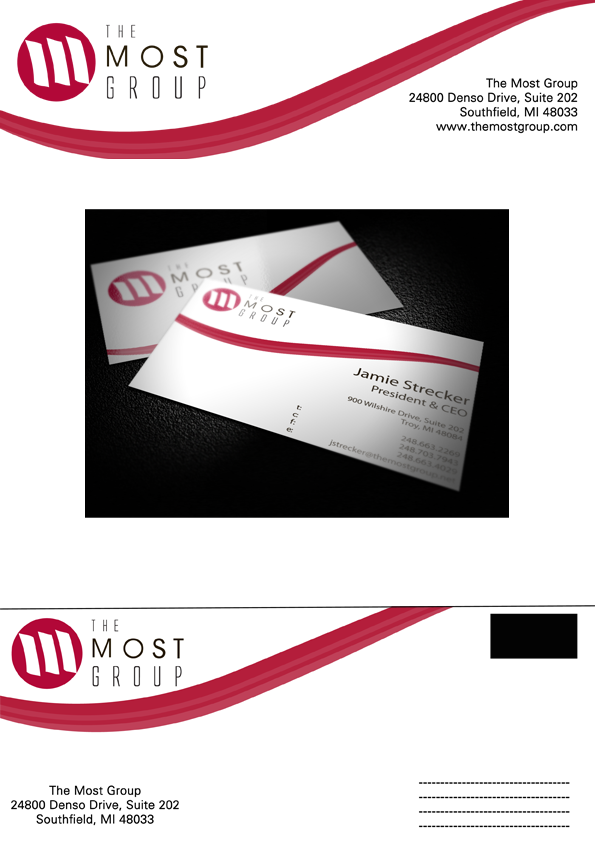 Business Card & Stationery Design entry 527570 submitted by ovidius to the Business Card & Stationery Design for The Most Group run by mreimann