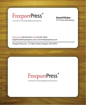 Business Card & Stationery Design Entry 545837 submitted by nerdcreatives to the contest for Freeport Press Inc. run by freeportpress