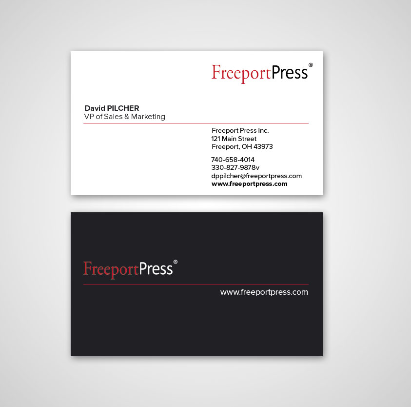 Business Card & Stationery Design entry 530146 submitted by anticonnex to the Business Card & Stationery Design for Freeport Press Inc. run by freeportpress
