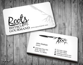 Business Card & Stationery Design entry 531712 submitted by nerdcreatives to the Business Card & Stationery Design for Roots Bistro Gourmand run by roots13