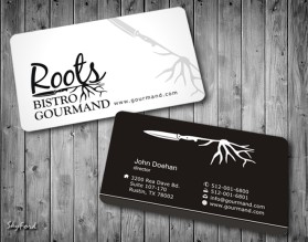 Business Card & Stationery Design entry 531724 submitted by nerdcreatives to the Business Card & Stationery Design for Roots Bistro Gourmand run by roots13