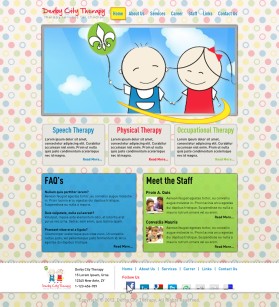 Web Design entry 532512 submitted by KaRaKteR to the Web Design for A speech therapy services website run by jagillen
