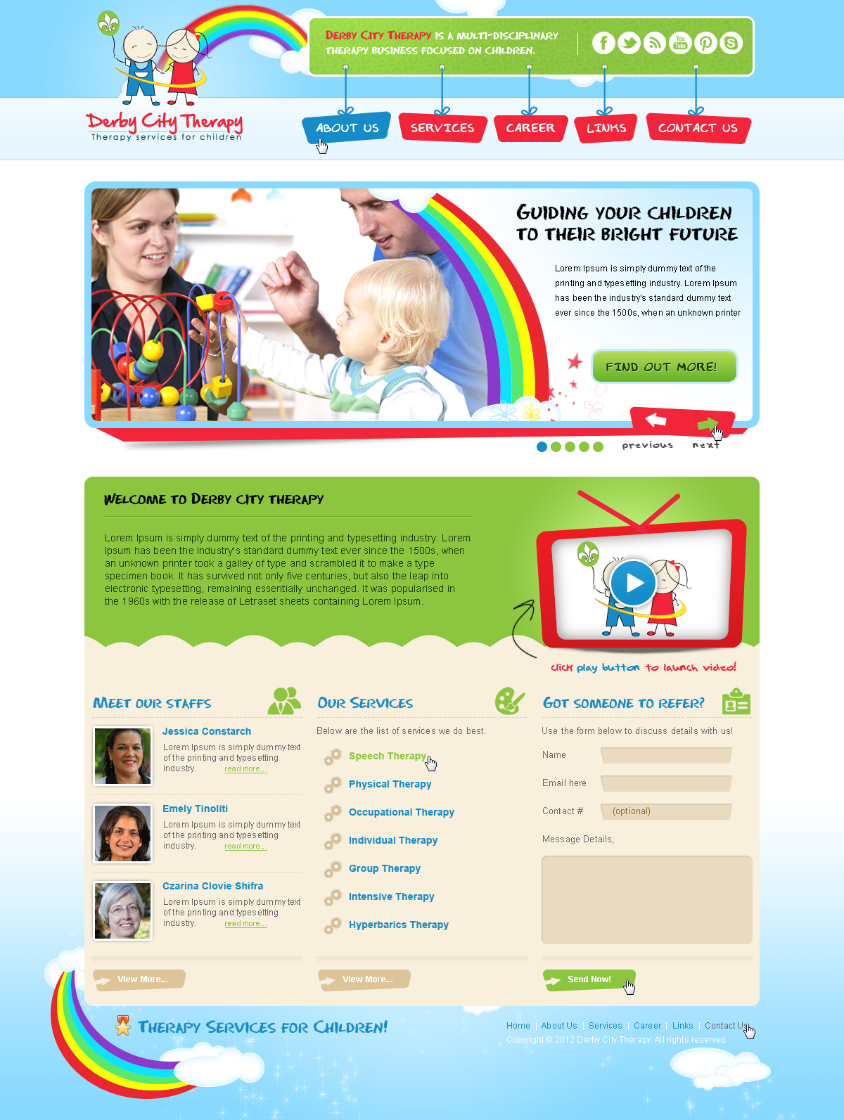 Web Design entry 532524 submitted by jnjnnino to the Web Design for A speech therapy services website run by jagillen