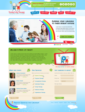 Web Design entry 532515 submitted by KaRaKteR to the Web Design for A speech therapy services website run by jagillen