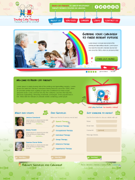 Web Design entry 532522 submitted by KaRaKteR to the Web Design for A speech therapy services website run by jagillen