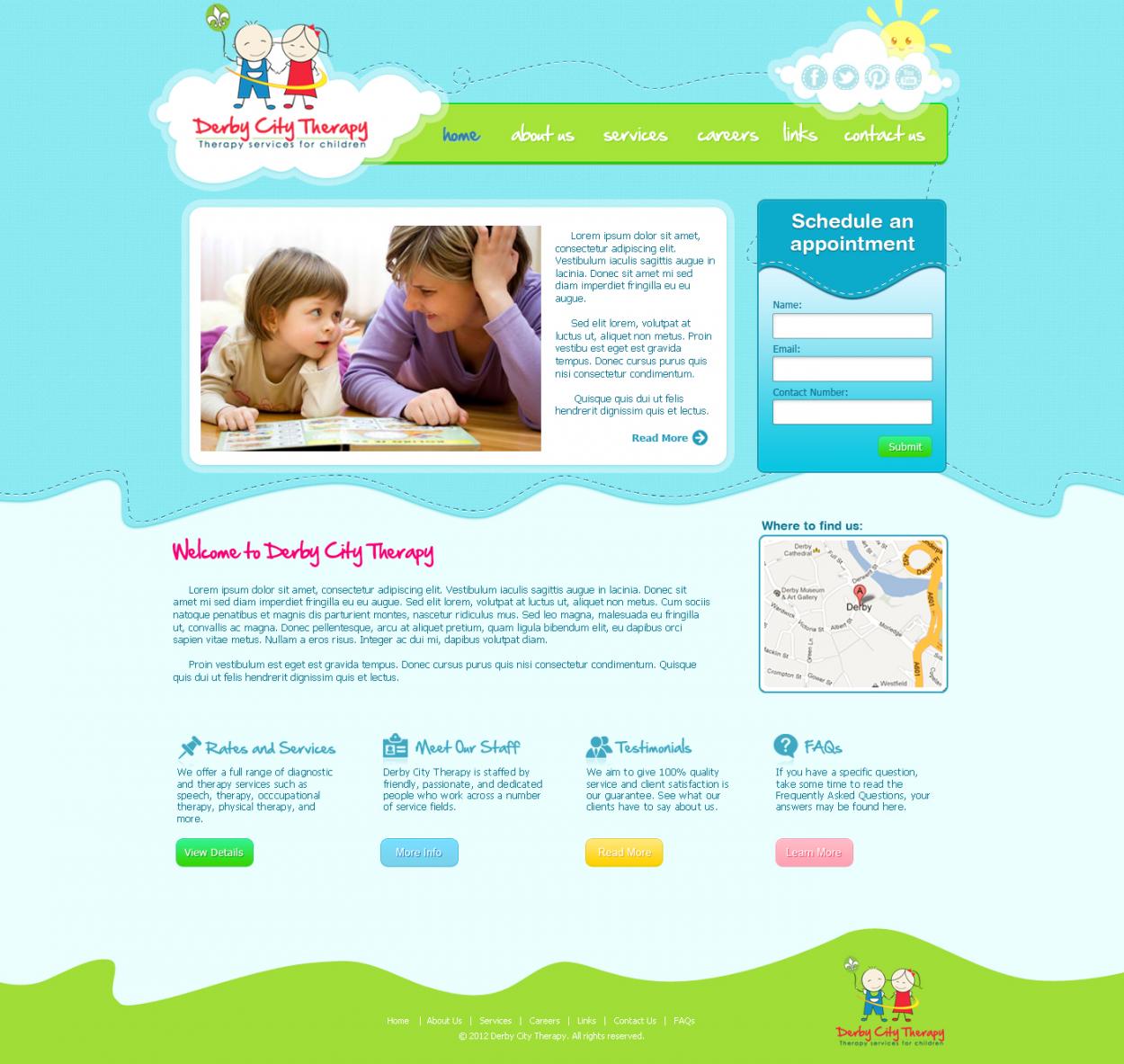 Web Design entry 532524 submitted by rcae to the Web Design for A speech therapy services website run by jagillen