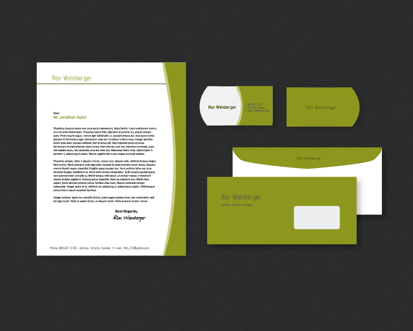 Business Card & Stationery Design entry 550757 submitted by rvdesign