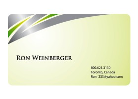 Business Card & Stationery Design Entry 534572 submitted by eyeconcept to the contest for Ron Weinberger run by Ron Weinberger