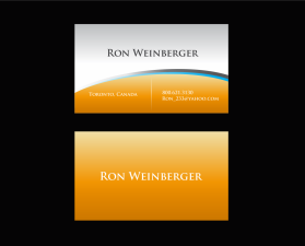 Business Card & Stationery Design entry 534578 submitted by nila to the Business Card & Stationery Design for Ron Weinberger run by Ron Weinberger