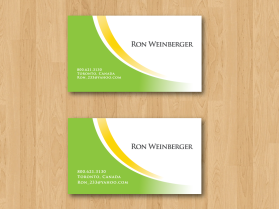 Business Card & Stationery Design entry 534598 submitted by ritchie100203 to the Business Card & Stationery Design for Ron Weinberger run by Ron Weinberger