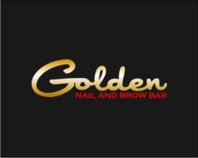 Logo Design entry 541782 submitted by moramir to the Logo Design for Golden Nail and Brow Bar run by Erica319