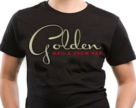 Logo Design entry 541787 submitted by igor1408 to the Logo Design for Golden Nail and Brow Bar run by Erica319