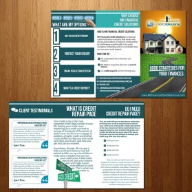 Brochure Design entry 541871 submitted by nerdcreatives to the Brochure Design for MrFinancialCreditSolutions.com run by mrfinancial