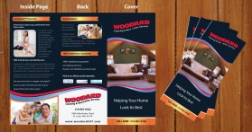 Brochure Design entry 549052 submitted by nerdcreatives to the Brochure Design for Woodard Cleaning & Restoration Services run by Scott