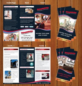 Brochure Design entry 549064 submitted by zaptik to the Brochure Design for Woodard Cleaning & Restoration Services run by Scott