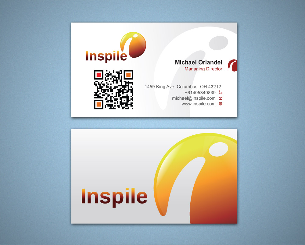 Business Card & Stationery Design entry 560859 submitted by TCMdesign to the Business Card & Stationery Design for Inspile LLC run by inspile