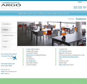 Web Design entry 561539 submitted by amyroberts to the Web Design for Argo offices run by jan_bantip