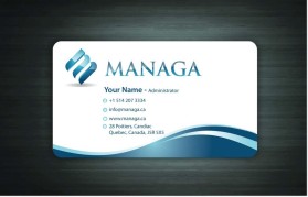 Business Card & Stationery Design entry 563604 submitted by nerdcreatives to the Business Card & Stationery Design for Managa (www.managa.ca) run by jonathang