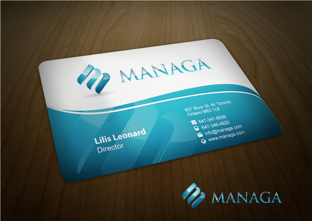 Business Card & Stationery Design entry 563666 submitted by ardinonino to the Business Card & Stationery Design for Managa (www.managa.ca) run by jonathang