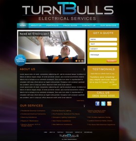 Web Design entry 564860 submitted by sushovan to the Web Design for www.turnbullselectricalservices.co.uk run by turnbull63