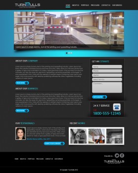 Web Design entry 564864 submitted by gautam to the Web Design for www.turnbullselectricalservices.co.uk run by turnbull63