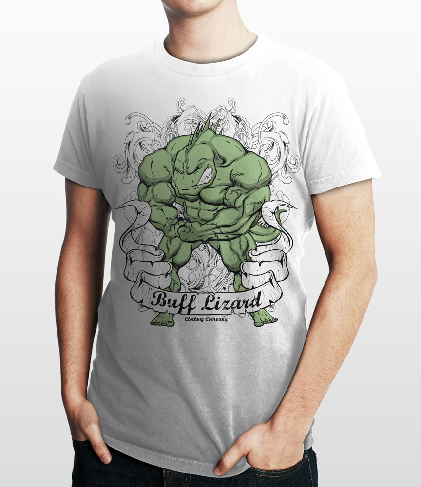 T-Shirt Design entry 565347 submitted by ponanx to the T-Shirt Design for Buff Lizard T-shirt Design run by ryanpietras1984