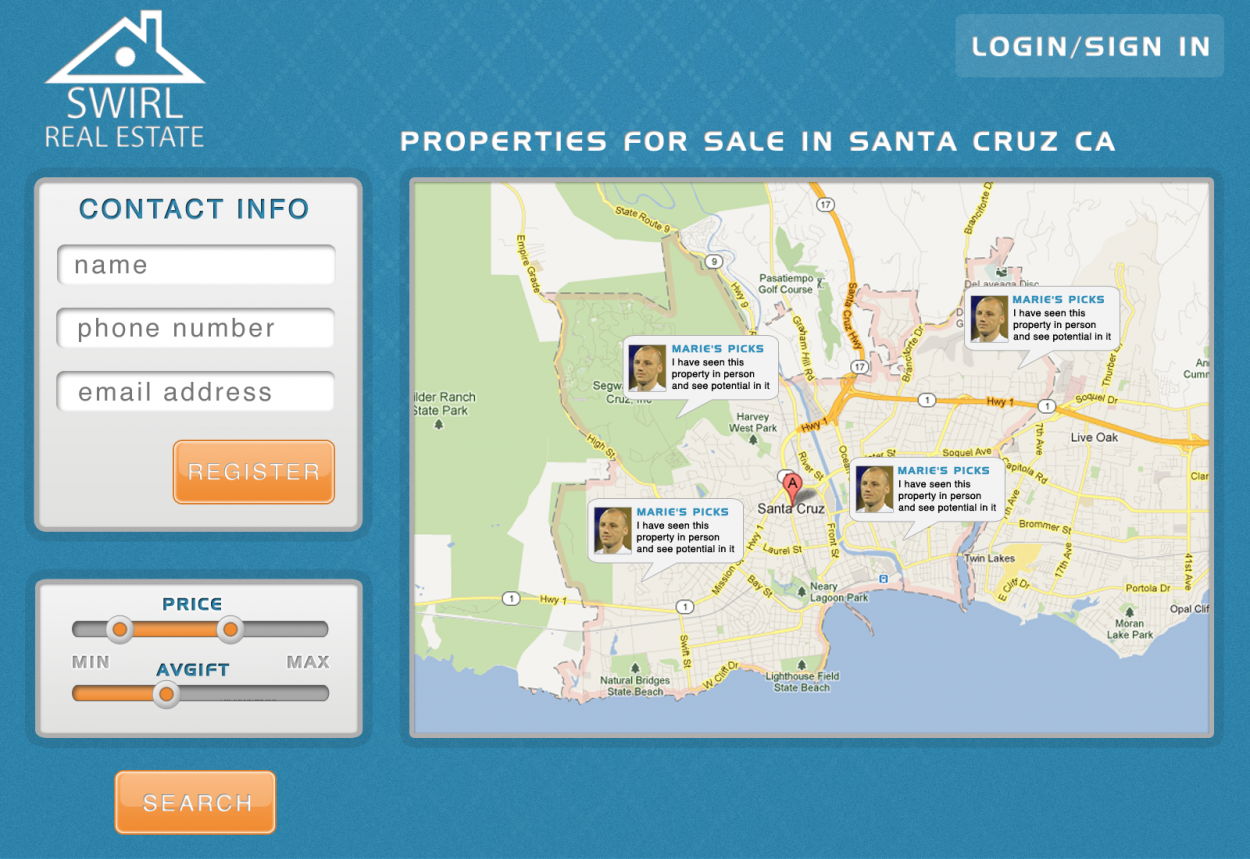 Web Design entry 570633 submitted by ricardoes to the Web Design for Real Estate in Santa Cruz CA run by MR