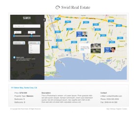 Web Design Entry 570597 submitted by cozmy to the contest for Real Estate in Santa Cruz CA run by MR