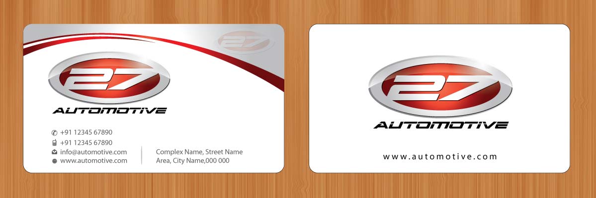 Business Card & Stationery Design entry 573422 submitted by nerdcreatives to the Business Card & Stationery Design for 27 Automotive  run by jdevlin