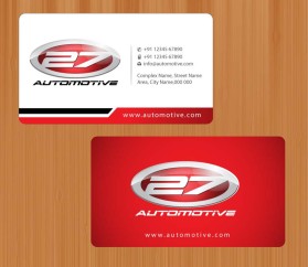 Business Card & Stationery Design entry 573365 submitted by nerdcreatives to the Business Card & Stationery Design for 27 Automotive  run by jdevlin