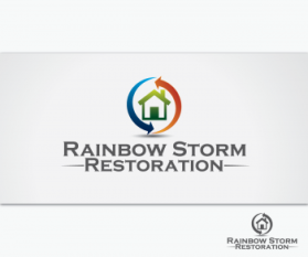 Logo Design entry 573682 submitted by greycrow to the Logo Design for Rainbow Storm Restoration (RSR) run by MasterJere