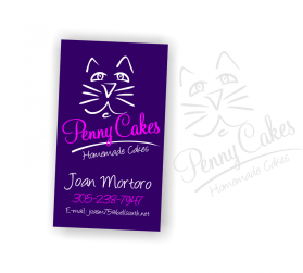 Business Card & Stationery Design entry 575059 submitted by rgerena to the Business Card & Stationery Design for Penny Cakes  run by Penny Cakes