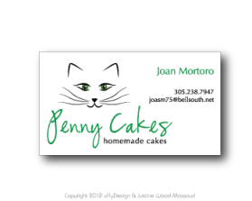 Business Card & Stationery Design entry 575060 submitted by elpisk to the Business Card & Stationery Design for Penny Cakes  run by Penny Cakes