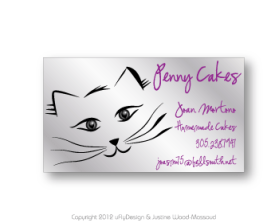 Business Card & Stationery Design entry 575061 submitted by lilliasa to the Business Card & Stationery Design for Penny Cakes  run by Penny Cakes