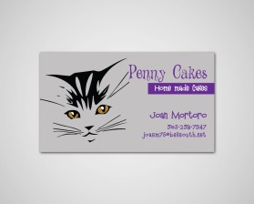 Business Card & Stationery Design Entry 575082 submitted by TCMdesign to the contest for Penny Cakes  run by Penny Cakes
