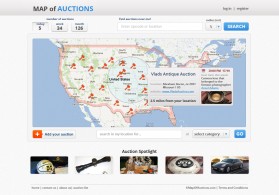Web Design entry 576415 submitted by Vladje to the Web Design for Map of Auctions run by joshdorsey2004@yahoo.com
