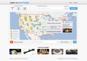 Web Design entry 576419 submitted by Vladje to the Web Design for Map of Auctions run by joshdorsey2004@yahoo.com