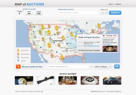 Web Design entry 576424 submitted by Vladje to the Web Design for Map of Auctions run by joshdorsey2004@yahoo.com